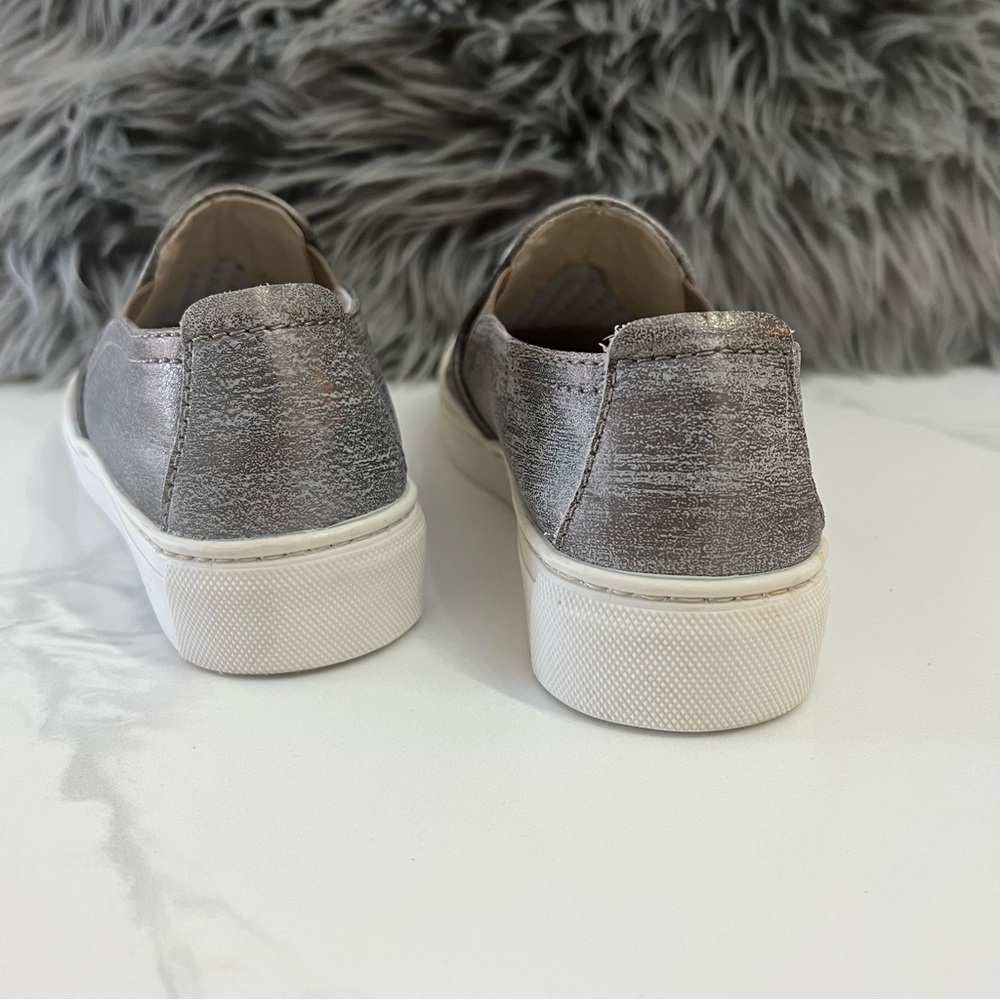 THE FLEXX  women’s gray leather woven slip on sneakers size 6 - Picture 8 of 9